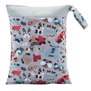 كيس مبلل كبير مقاوم للماء مطبوع خصيصًا حفاضات رطبة وجافة مقاوم للماء كيس حفاضات للأطفال متعدد الوظائف كيس مبلل للأطفال - Product Image 4