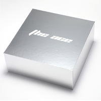 Caja de papel de lujo para teléfono Embalaje Caja de regalo de embalaje rígido de plata brillante para Teléfono Celular