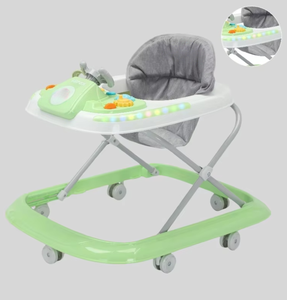 Marche-bébé pliable personnalisable pour enfants avec plateau, <span class=keywords><strong>musique</strong></span>, lumières 7 couleurs, structure en acier inoxydable, construction en plastique, charge 20 kg - Product Image 2