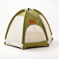 Lit de tente pliable portable pour chat, maison pour animaux de compagnie en maille respirante pour intérieur, extérieur, camping, voyage OEM/ODM