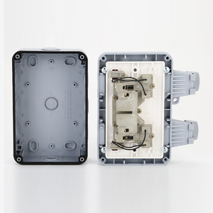 Không Thấm Nước Ngoài Trời 13A <span class=keywords><strong>2</strong></span> <span class=keywords><strong>Gang</strong></span> Chuyển Đổi Ổ Cắm Neon Đôi IP66 Sử Dụng Bên Ngoài - Product Image 4