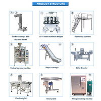 Machine d'emballage multi-têtes ATM-420W populaire en usine, haute précision, pour sachets de haricots, riz, café, sucre, chips de plantain, chips de pommes de terre et autres produits soufflés