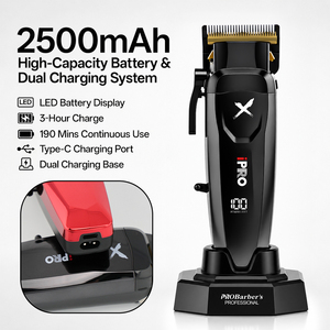 Tondeuse professionnelle sans fil S8169 haute puissance 8000 tr/min avec moteur brushless pour usage domestique et salon de coiffure - Product Image 3