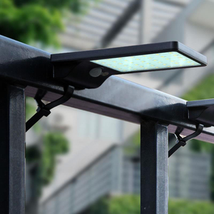 Thương mại năng lượng mặt trời bên ngoài đèn an ninh với cảm biến chuyển động IP65 không thấm nước Bảng điều chỉnh <span class=keywords><strong>PIR</strong></span> Led Đèn Pha ngoài trời - Product Image 1