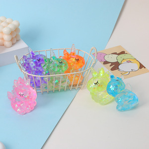 Jouet à presser licorne colorée en TPR scintillant, <span class=keywords><strong>Squishy</strong></span> Maltose à remontée lente, anti-stress, jouets Fidget - Product Image 2