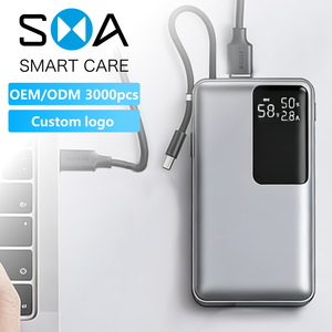 Banco de Energía para <span class=keywords><strong>Trabajar</strong></span> desde Cualquier Lugar, 20000 mAh, PD 65 W, Carga Rápida para MacBook Air, iPad Pro, iPhone, Pantalla LED, Logotipo Personalizado - Product Image 6