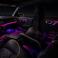 Kit d'éclairage ambiant pour voiture Xenplus 12V pour Mercedes-Benz GLK X204 2008-2011, style cube, 22 lumières, ensemble de décoration intérieure arc-en-ciel