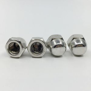 304 Stainless Steel Cap Nut M4 M30 Metric External Hex Round Head Polished Finish DIN1587 - Product Image 2