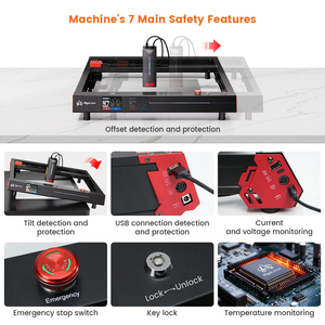 Máy in Laser máy 3D Mini 30000 mm/phút in nhanh cho da Acrylic đá gỗ Key kim loại Máy in laser - Product Image 5