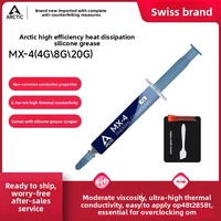 Graisse Thermique en Silicone MX-4 pour Ordinateur Portable et de Bureau, 4g/8g/20g, Vente en Gros Transfrontalière, Origine Chine