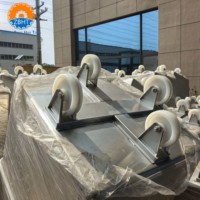 Chariot de transfert de viande et de sabots en acier inoxydable 304 résistant à la corrosion, 200L, épaisseur 2mm, pour abattoir, vente directe usine