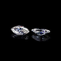 SICGEM Usine Directe En Gros 1ct Blanc Impeccable Marquise Coupe D Couleur VVS1 GRA Lâche Moissanite Forme Fantaisie