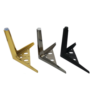 Table basse moderne en fer à trois pieds semi-circulaire, table <span class=keywords><strong>de</strong></span> chevet, meuble TV, table basse, <span class=keywords><strong>pied</strong></span> <span class=keywords><strong>de</strong></span> table, chambre d'hôtel - Product Image 2