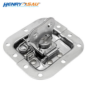 Cerradura de Estilo Mini para Estuche de Transporte, Piezas de Cerradura Personalizadas, Cerradura de Mariposa Empotrada, Cerradura de Acero con Resorte, con Plato - Product Image 3