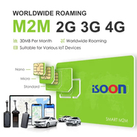 Carte SIM Mondiale 2G 4G pour Talkie-Walkie, Traceur GPS, Prépayée Afrique, IoT M2M, Carte SIM Internationale pour le Suivi