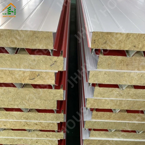 Chất lượng cao chống cháy cho <span class=keywords><strong>rockwool</strong></span> Sandwich Tường Cách Nhiệt bảng điều khiển vật liệu xây dựng - Product Image 5