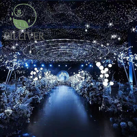 Lumière féerique de plafond LED, filet de pêche, éclairage décoratif, pour mariage, bricolage créatif