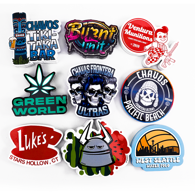 Personalized Holographic Durable Waterproof Adhesive Glossy Vinyl Stickers Sheet Custom Sticker Pack for Craft Projects