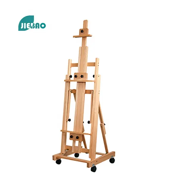 Jiebao-caballete de madera plegable multifuncional, soporte de exhibición para pintura, alta calidad, arte, ajustable, gran oferta, 2022