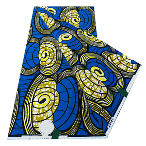 Nouveau tissu pagne africain super Ankara Wax de 6 yards, 100% coton, imprimé, tissu pagne, tissu wax Holldan pour la couture, robe de fête - Product Image 5