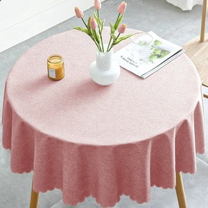 2025 Trending Polyester Round Custom Party Wedding Waterproof Oil-proof Tablecover With TPU Coated <strong>Table</strong> Cloths For Events - Product Image 2