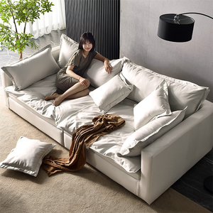 Último sofá modular blanco para casa, moderno, de tres piezas, conjunto de sofás, sala de estar, tela - Product Image 2