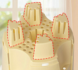 Vente en gros de pots à orchidées auto-arrosants durables de 4,7 pouces, blancs transparents, pour le contrôle des racines, écologiques, en plastique, pour la <span class=keywords><strong>maison</strong></span> et le jardin - Product Image 4