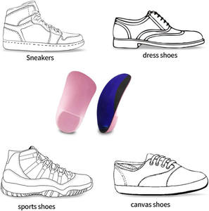 Semelles orthopédiques 3/4, supports de voûte plantaire élevés, semelles pour fasciite plantaire, pieds plats, hyperpronation, soulagement de la douleur de l'<span class=keywords><strong>épine</strong></span> <span class=keywords><strong>calcanéenne</strong></span>. - Product Image 6