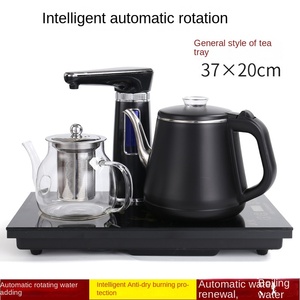 Hervidor de Agua Eléctrico Totalmente Automático de Vidrio con Alto Contenido de Boro, Juego de Tetera de 1.2L, Apagado Automático de Seguridad, Control Digital, Dispensador de Agua Inalámbrico - Product Image 3