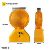 Precio de fabricante ámbar tipo C recargable USB carretera tráfico barricada intermitente LED lámpara de advertencia Solar