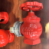 CA FIRE 2.5 pouces laiton fileté Type Oblique bride vanne d'atterrissage bouche d'incendie intérieur 45 degrés bouche d'incendie à bride