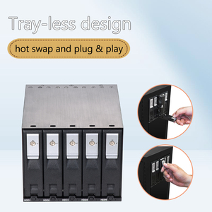 Unestech st3550b nhôm 5-BAY 3.5 ''Sata Hot Swap <span class=keywords><strong>HDD</strong></span> bao vây với 3x5.25'' Ổ đĩa quang-Guangdong Xuất xứ - Product Image 3