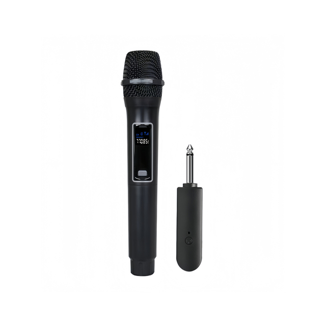 Professional Wireless Microphone System Receiver One Mic Metal Portable Karaoke U-band Frequency Modulation Noise Cancelling 20m