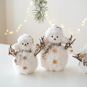 Ornement <span class=keywords><strong>de</strong></span> bonhomme <span class=keywords><strong>de</strong></span> neige <span class=keywords><strong>de</strong></span> Noël en peluche dorée <span class=keywords><strong>de</strong></span> qualité supérieure Décoration <span class=keywords><strong>de</strong></span> Noël tricotée <span class=keywords><strong>scandinave</strong></span> pour décorations <span class=keywords><strong>de</strong></span> boules et d'arbres - Product Image 2
