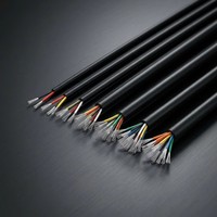 Kabel Multi-core Standar UL 2464 2-50 Inti Berisolasi PVC Fleksibel untuk Kontrol Sinyal dan Kabel Elektronik Otomotif
