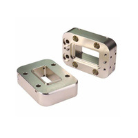 Base de montage de précision en alliage d'aluminium personnalisé d'usinage CNC, siège de connexion carré, module de positionnement
