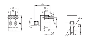 Công tắc lân cận kép cảm ứng in5225 ind3004dbpkg/US-100-DPV Cảm biến vị trí PNP cho bộ truyền động van - Product Image 2