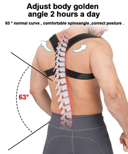 Corrector <span class=keywords><strong>de</strong></span> Postura Deportivo Ergonómico, Ventilado, Transpirable, Duradero, Compresivo, Estabilizador, Alineador Corporal, Flexible - Product Image 4