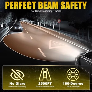 Yhkoms công suất cao H4 <span class=keywords><strong>H11</strong></span> <span class=keywords><strong>Led</strong></span> Đèn Pha Bóng đèn 120W 8000lm <span class=keywords><strong>Led</strong></span> Xe tái trang bị sửa đổi ô tô đèn đầu ánh sáng 9005 siêu sáng - Product Image 6