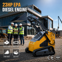 Mini-chargeuse sur pneus de chantier fabriquée en Chine avec certification EPA pour l'exportation aux États-Unis