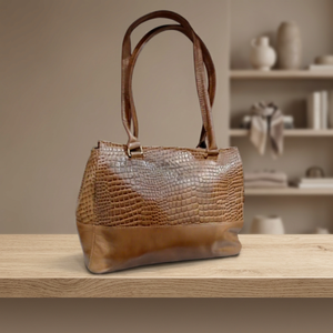 Pochette de luxe pour femme en cuir de buffle véritable gravé sur mesure, fermeture éclair, étanche, antivol, légère, 3L+ - Product Image 4