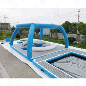Île flottante gonflable personnalisable de type cabane-bar, robuste, pour fêtes, Inselpaket 1, largeur 3,30 m - Product Image 5