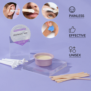 Kit de cire dépilatoire professionnelle sans douleur Waxkiss, nouveau design - Compatible micro-ondes, pour le <span class=keywords><strong>nez</strong></span>, les oreilles, la barbe, approvisionnement en vrac - Product Image 6