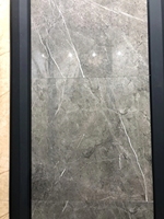 Carreaux de porcelaine en marbre blanc standard brillant Porcelanto 600x600 en gros, carreaux de céramique noirs pour mur et sol