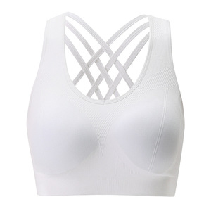 <span class=keywords><strong>Sujetador</strong></span> deportivo de Yoga con espalda cruzada y transpirable <span class=keywords><strong>sin</strong></span> <span class=keywords><strong>costuras</strong></span> para correr Fitness para <span class=keywords><strong>Amazon</strong></span>, ropa interior deportiva a prueba de golpes <span class=keywords><strong>sin</strong></span> acero - Product Image 6