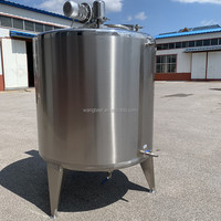 Pasteurisateur commercial 1000L en acier inoxydable 304 de qualité alimentaire, cuve de fermentation pour yaourt, jus et lait