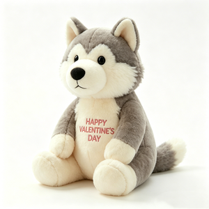 Peluche realista de husky personalizado, decoración para el hogar, muñeco de peluche de husky pequeño sentado, regalo. - Product Image 3