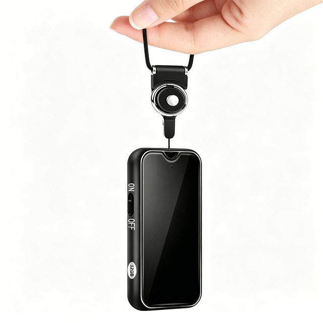 Professional Magnetic Voice Activated Recorder Long Standby Mini Audio Recording Device One-Button Recording Noise Reduction Rec