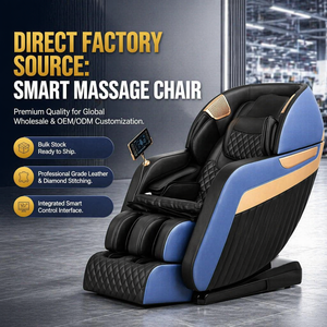 Factory Direct Luxury Chair 4D <b>Zero</b> <b>Gravity</b> Shiatsu <b>Recliner</b> with Airbag Heating - Product Image 1