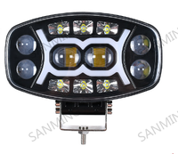 Projecteur automatique 9 "Combo Beam 4x4 Off-road Truck White Amber Position Lamp Led Work Light LED Driving Light
